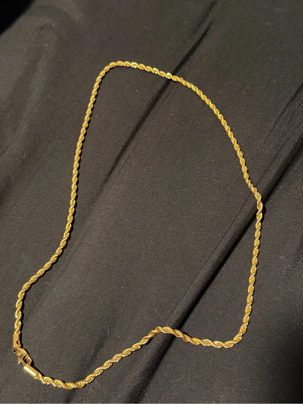 Gold Rope Chain Necklace - Elegant Women’s Jewelry
